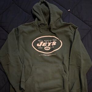 Fanatics Dark Green Jets Football Hoodie